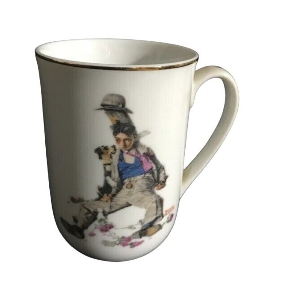 Norman Rockwell Temporary Setback Exclusive Mug 1983 Vintage